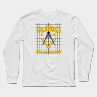 Weapons Of Math Instruction Fun Algebra Pun Yellow Long Sleeve T-Shirt